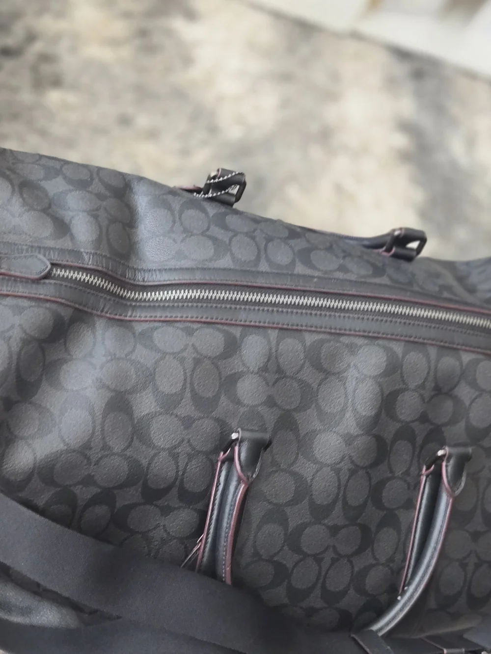 Coach black signature